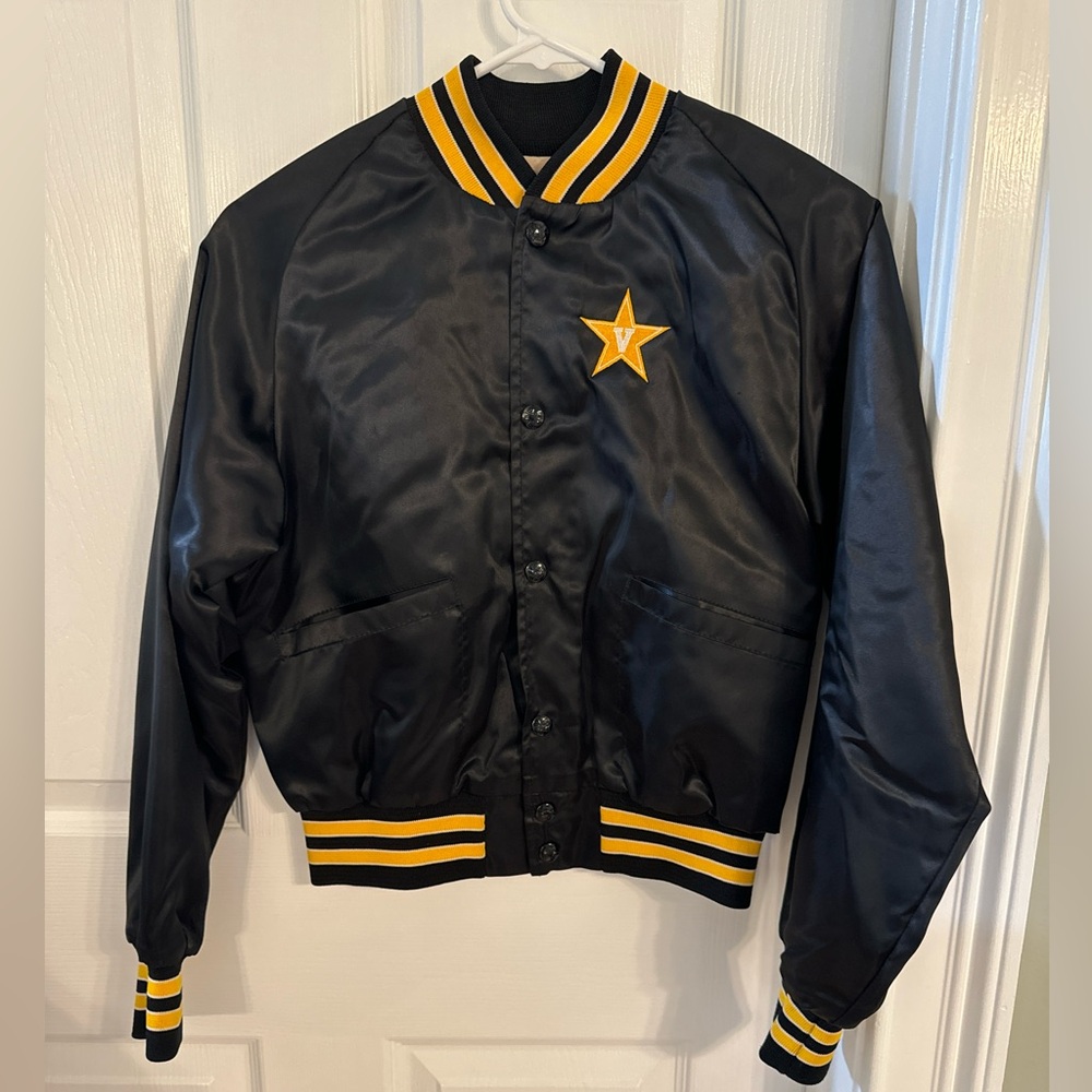 Vanderbilt Commodores child’s vintage satin bomber cheer jacket